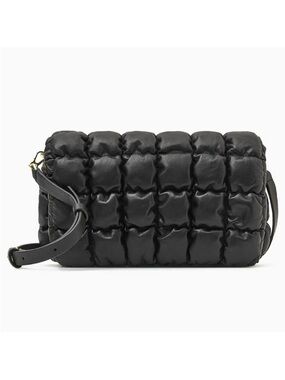 COS Black Quilted Puffer Crossbody Bag - Women